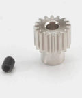 16T Pinion Gear 48P For 3mm Shafts Built Tough Metal Construction Fits 48P Spur Gears Includes Set Screw close-up view