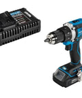 Rock Solid Brushless Cordless Drill Driver Kit Fits Hercules 20V with Badass 1/2-Inch Chuck and High-Torque 2-Speed Transmission battery and charger.
