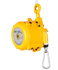 Solid As A Rock Retractable Spring Balancer Tool Hanger Bracket With Heavy Duty Wire Rope Hook. Yellow 180-200kg capacity.