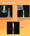 Instructions on setting up Eight Pack Wine Bottle Torch Kit with Long Life Fiberglass Wicks and Brass Mounts for epic outdoor garden lighting.