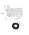 4 Pack Plastic Oscillating Fan Motor Brackets For Electric Fans, Beefed Up Heavy Duty Stable Cooling Equipment Accessories For Warehouse Ventilation, Quiet Vibration Reducing Fan Head Support Mounts, white 9.6 x 8 cm bracket with 3.5 cm ring