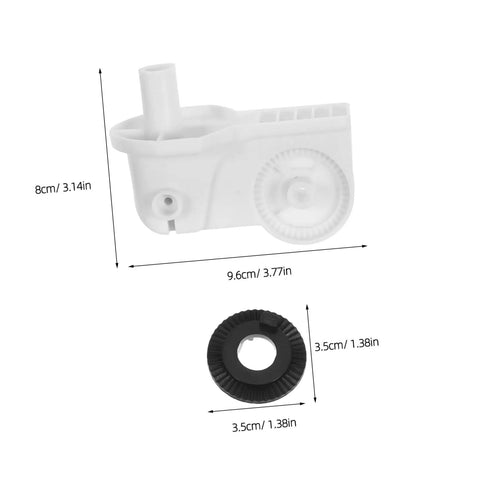 4 Pack Plastic Oscillating Fan Motor Brackets For Electric Fans, Beefed Up Heavy Duty Stable Cooling Equipment Accessories For Warehouse Ventilation, Quiet Vibration Reducing Fan Head Support Mounts, white 9.6 x 8 cm bracket with 3.5 cm ring
