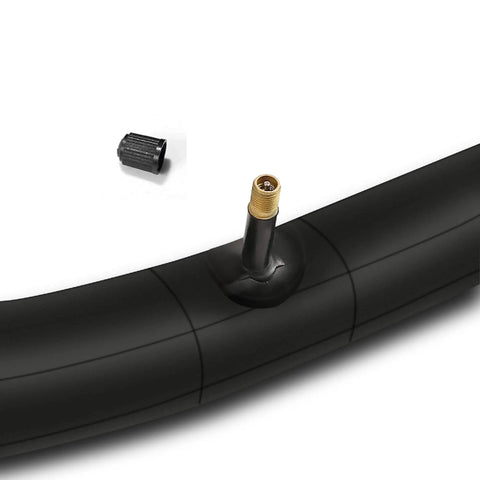 Close-up of 2 Pack 20x3 Fat Tire Bike Inner Tubes With Schrader Valve Premium Butyl Rubber Heavy Duty 20 Inch Inner Tubes For Electric Bicycles