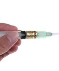 Hand holding Pro Grade Flux Pen For PCB Soldering With Precision Applicator Brush Head No Clean Flux Paste Solder Paste Welding Flux Easy Mess Free Tool