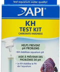 Slick Freshwater And Saltwater Aquarium Carbonate Hardness Test Kit Using Liquid Reagents To Dodge PH Swings. Box with KH Test Kit details.