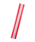 Stainless Steel Self Closing Reversible Door Hinge Set 2 Pieces Double Sided Tape Piano Hinge with red and transparent parts visible.