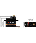 12G Mini Metal Gear Analog Servo for RC Models Pack of 4 Futaba JR Compatible with dimensions shown