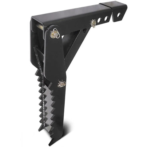 36 Inch Weld On Backhoe Thumb Clamp With Five Eighths Inch Steel Plate, Heavy Duty Adjustable Assembly, side view