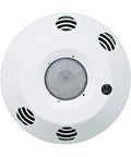 Top view of ODC Series Ceiling Mount Occupancy Sensor for 2000 Sq Ft, Multi-Technology, 120-277V, ODC15-MDW White with Auto On Off features.