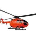 Orange 4 Channel RC Helicopter With Single Propeller No Ailerons 6 Axis Gyro Stabilization Altitude Hold Dope Stability