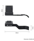 Deluxe Metal Thumb Up Grip For Fujifilm X Pro 3 X Pro 2 X Pro 1 Mirrorless Cameras shown with dimensions 60x30x14mm