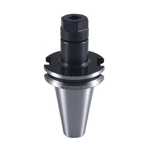 Front view of 4 Pack CAT40 ER16 Collet Chuck Taper Holder for CNC Milling Machines, 70mm Length, 2.76 Inches, Pro Grade Kit.