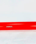 BLUEROCK 3-inch diamond wet core drill bit with 1-1/4 inch threaded shank, red cylindrical body (side view)