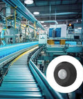 Twist To Lock Motion Sensor For Outdoor Lighting No Sweat Install Daylight And Motion Detector in a factory setting