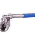 Spring Return Deadman Handle Ball Valve 1 Inch Stainless Steel 304 Full Port 1500 PSI For Water Oil And Gas Female NPT