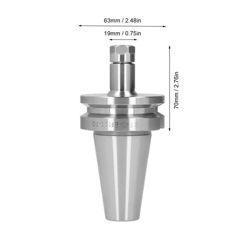 ER11A CNC Tool Holder 70 Milling Arbor For High Precision Machining Centers And Lathes With 0.005mm Accuracy, shown with dimensions