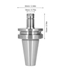 Beast Mode CNC ER11A Tool Holder 70 for BT40 spindle, ultra precise 0.005mm concentricity milling arbor, dimensions shown