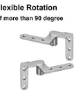 Stainless Steel Pivot Door Hinge Beefy Heavy Duty Hidden Door Hinges For Wooden Doors Cabinets Bookcases And Bookshelves Rust Resistant