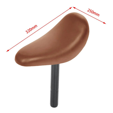 Kids Balance Bike Seat Cushion Replacement Saddle With Seatpost 22mm Easy Install Soft PU Rails Compatible Children Tricycle Upgrade