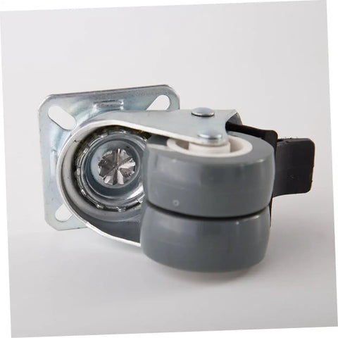 Beast Mode 2 Inch Twin Caster Wheels With Brake Rock Solid Swivel Plate Casters featuring durable TPR rubber and steel bracket.