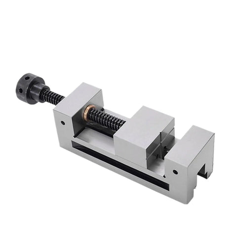 No Fuss Parallel Jaw Milling Vise Rock Solid Hardened Steel Bench Clamp For Grinders And Cnc Shops with precision jaws and screw mechanism.