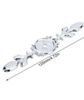Vintage Zinc Alloy Cabinet Knob Back Plate Silver 120mm, part of 10 Piece Set for Totally Retro Single Hole Door Handle Silver 118mm.
