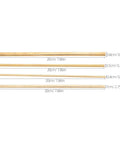 4 Piece Solid Brass Rod Kit For DIY Makers And Craft Projects polished round brass bars in varying diameters and 7.8 inch length