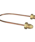 Pigtail POL X POL Seven Eighths Inch Hex 36 Inch Copper Tube Assembly With Brass Connectors Heavy Wall Annealed Copper Tubing