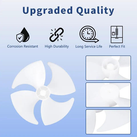 Upgraded Refrigerator Evaporator Fan Blade Replacement For Whirlpool Amana Kenmore Jenn Air KitchenAid Refrigerators Replaces WP2169142 AP6005911 12217201 2169142 2154800 447427 67005684 Easy Install