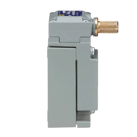 Side view of Heavy Duty NEMA Limit Switch With Rotary Head Full Size 1 Pole CW CCW Operation 1NO 1NC Industrial Automation Sensor