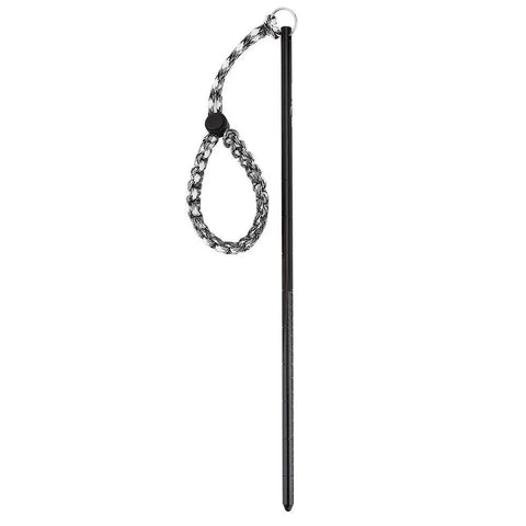 Heavy Duty Diving Pointer Stick For Scuba Signaling Aluminum Alloy Lobster Style Underwater Noise Maker With 7 Strand Parachute Lanyard Black