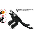 Mechanical Brake Levers For Electric Bikes Pair Front And Rear Ebike Conversion Kit with Power Cutoff Side View, Black