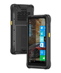 Rugged 6.5 Inch Mini Tablet PC With Windows 11 Iot And Intel N5100 8Gb Ram 128Gb Rom 4G Lte GPS NFC IP67 waterproof with front and back view.