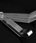 Stainless Steel Curved Feeler Gauge For Welding Gap Size Measurement And Slot Size Inspecting Tool Rust Resistant