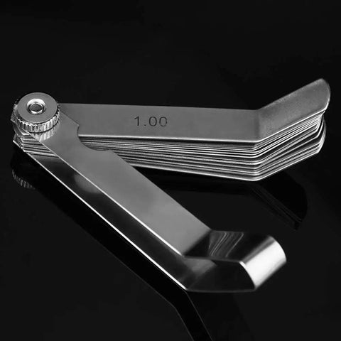 Stainless Steel Curved Feeler Gauge For Welding Gap Size Measurement And Slot Size Inspecting Tool Rust Resistant