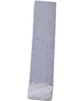 Close-up of a single zinc square key from the 8 Pack Zinc Square Keys 1/4 X 1-1/4 Inch 2162 Machine Key Set for power transmission shafts.
