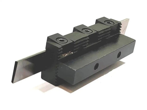 Adjustable T Parting Cut Off Tool Holder With Blade for Lathe Machines, heavy duty 10mm shank, wide blade for deep grooves