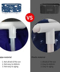 Comparison of steel pipe vs plastic in Portable Foldable Bath Tub For Tiny Bathrooms With Thermal Foam Insulation Eco Friendly Soaking Tub For Shower Stalls XL Blue Whale Size Ideal For Ice Baths Spa Vibes And Quick Easy Cleanup.