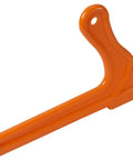 Safety V Push Stick For Woodworking With Ergonomic Handle, orange tool for guiding wood through saws, ergonomic design
