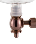 Chill Mode Ice Cold Brew Dripper Coffee Maker Featuring 600ml Borosilicate Glass And Stainless Steel Slow Drip Extraction System close-up of bronze valve detail.