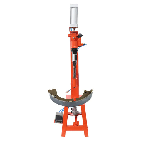 Heavy Duty 2 In 1 Pneumatic Brake Shoe Repair Tool With Pressure Gauge Shovel Cutting And Riveting Machine For Auto Construction Ships And Aircraft Go To Workhorse, front view