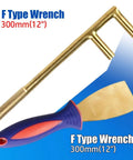 Non Sparking Tool Set 24 Piece Aluminum Bronze Spark Free Kit F Type Wrench and Putty Knife, 300mm and 50mm sizes