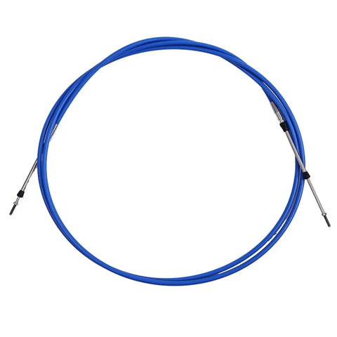 12Ft Universal Throttle Shift Control Cable For Marine Outboard Engines, Blue, 33C Style, ABA CABLE 12 GY 220416612