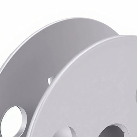 Close-up of Heavy Duty Four Hole Aluminum Bobbin With Cnc Machined Precision Balance for Durkopp 1767 767 867 887.