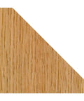 Wood corner with 45-degree bevel cut by Carbide Tipped 45 Degree Chamfer Router Bit With 1-1/2 Inch Cutting Length, 1-1/16 Inch Cutting Height