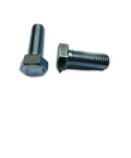 Two One And A Half Inch Hex Bolt Zinc Plated Grade Five Cap Screw With Coarse Thread Built For Tough Jobs Durable Fastener displayed on white