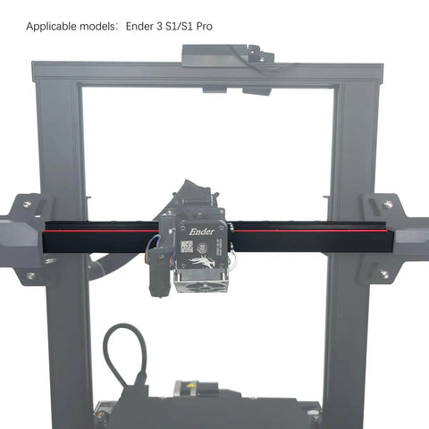 X Axis MGN12H Linear Guide Rail Kit 3.0 For Ender 3 S1 S1 Pro 3D Printer Upgrade shown installed on printer frame.