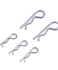 Set Of Sixteen Heavy Duty Cotter Pins And Hitch R Clips For Trailers Tractors Mowers And Carts Durable 3Mm Wire Diameter By 65Mm Length