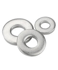 Heavy Duty M16x40x6 304 Stainless Steel Shim Gaskit Spacer Washer For Heavy Machinery Hardware DIY Home Improvement Flat Thick Washer Gasket, set of three washers.
