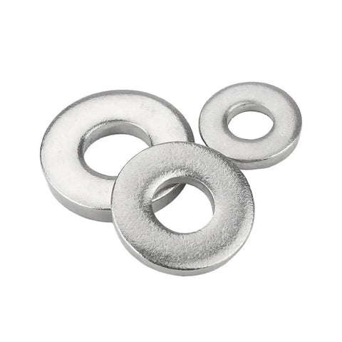 Heavy Duty M16x40x6 304 Stainless Steel Shim Gaskit Spacer Washer For Heavy Machinery Hardware DIY Home Improvement Flat Thick Washer Gasket, set of three washers.